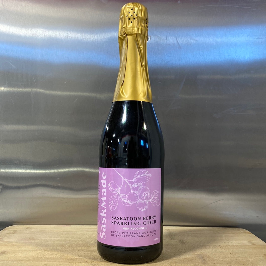 SaskMade Saskatoon Berry Sparkling Cider (750ml)