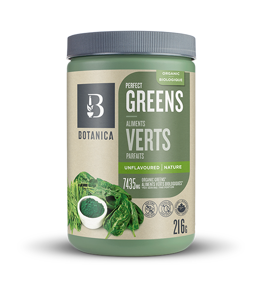 Botanica Perfect Organic Greens Powder, unflv. 216g