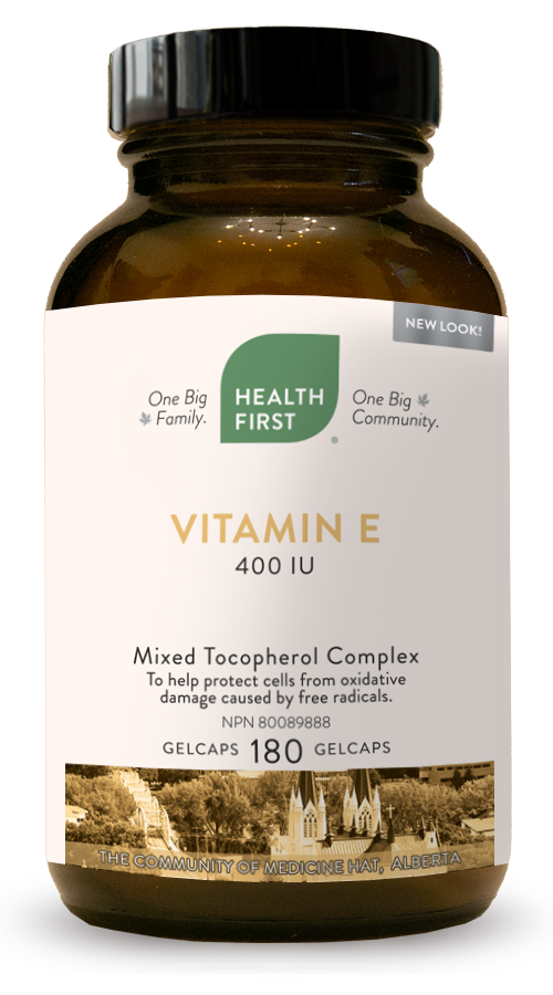 Health First Vitamin E 400IU, 180 gelcaps