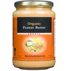 Nuts To You Organic Smooth Peanut Butter (750g)