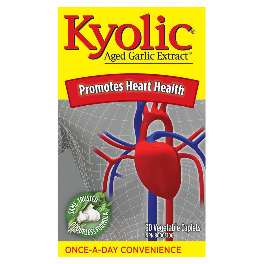 Kyolic Aged Garlic Extract Once per Day, 30vcaps