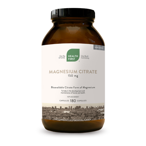 Health First Magnesium Citrate 150mg, 180 caps