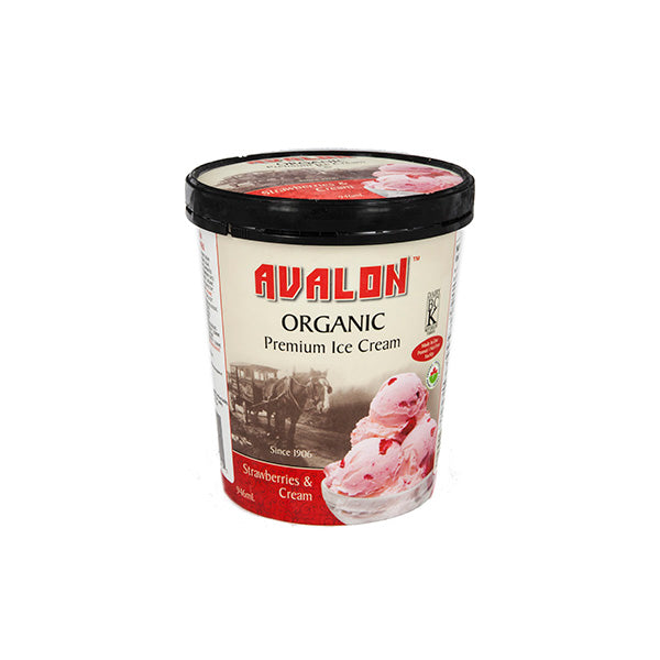 Avalon Organic Strawberries & Cream Ice Cream (946ml)