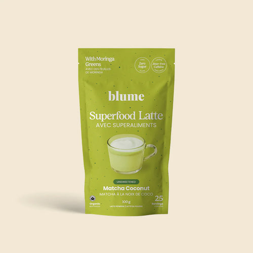 Blume Superfood Latte Unsweetened Matcha Coconut (100g)