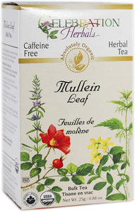 Celebration Herbals Organic Mullein Leaf Tea (24 Tea Bags)