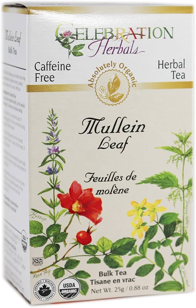 Celebration Herbals Organic Mullein Leaf Tea (24 Tea Bags)