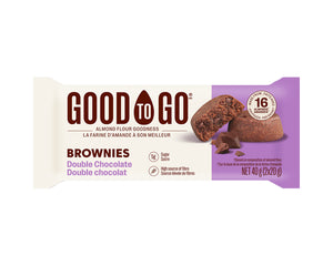 Good To Go Double Chocolate Brownie Bars, 40g