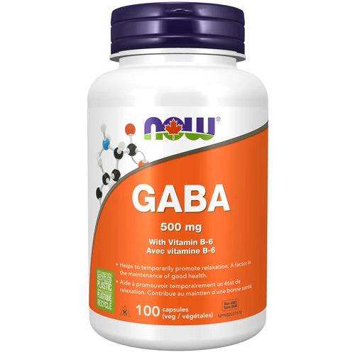 NOW GABA 500mg, 100 caps