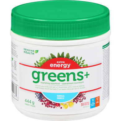 Genuine Health Extra Energy Greens+ Vanilla (444g)