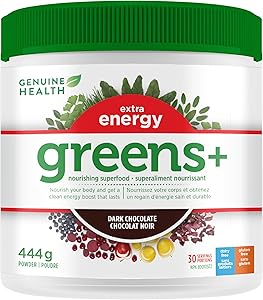 Genuine Health Extra Energy Greens+ Dark Chocolate (444g)