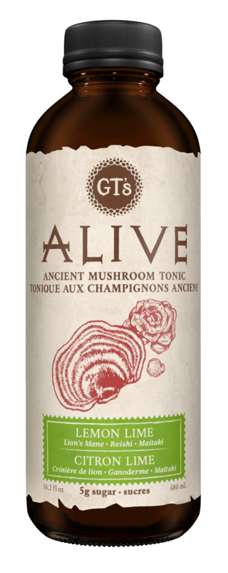 GT's Alive Mushroom Elixir Lemon Lime (480ml)