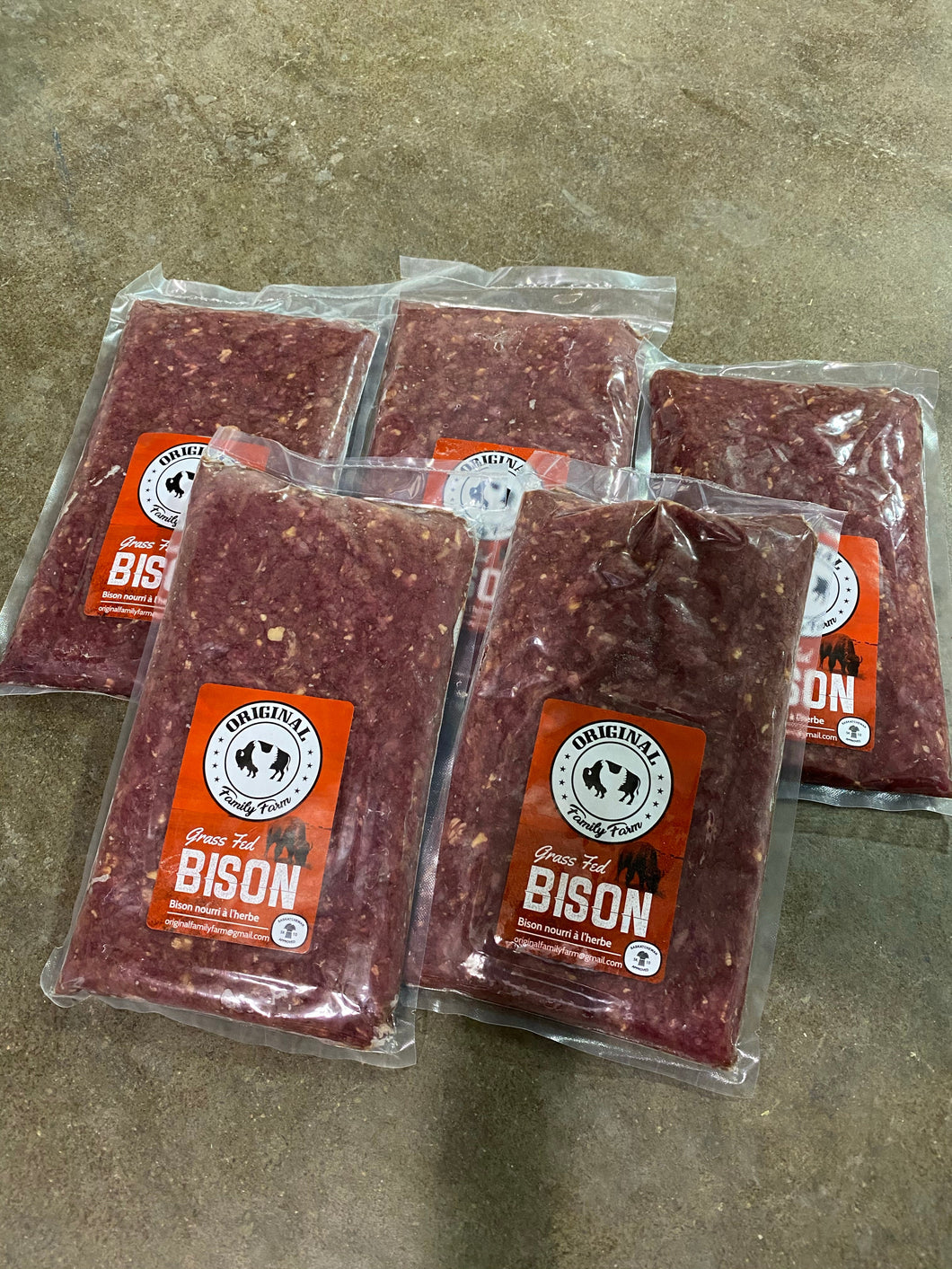 Original Family Farm Grass Fed Ground Bison (1lb)