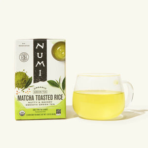 Numi Organic Green Tea Matcha Toasted Rice, 18 bags
