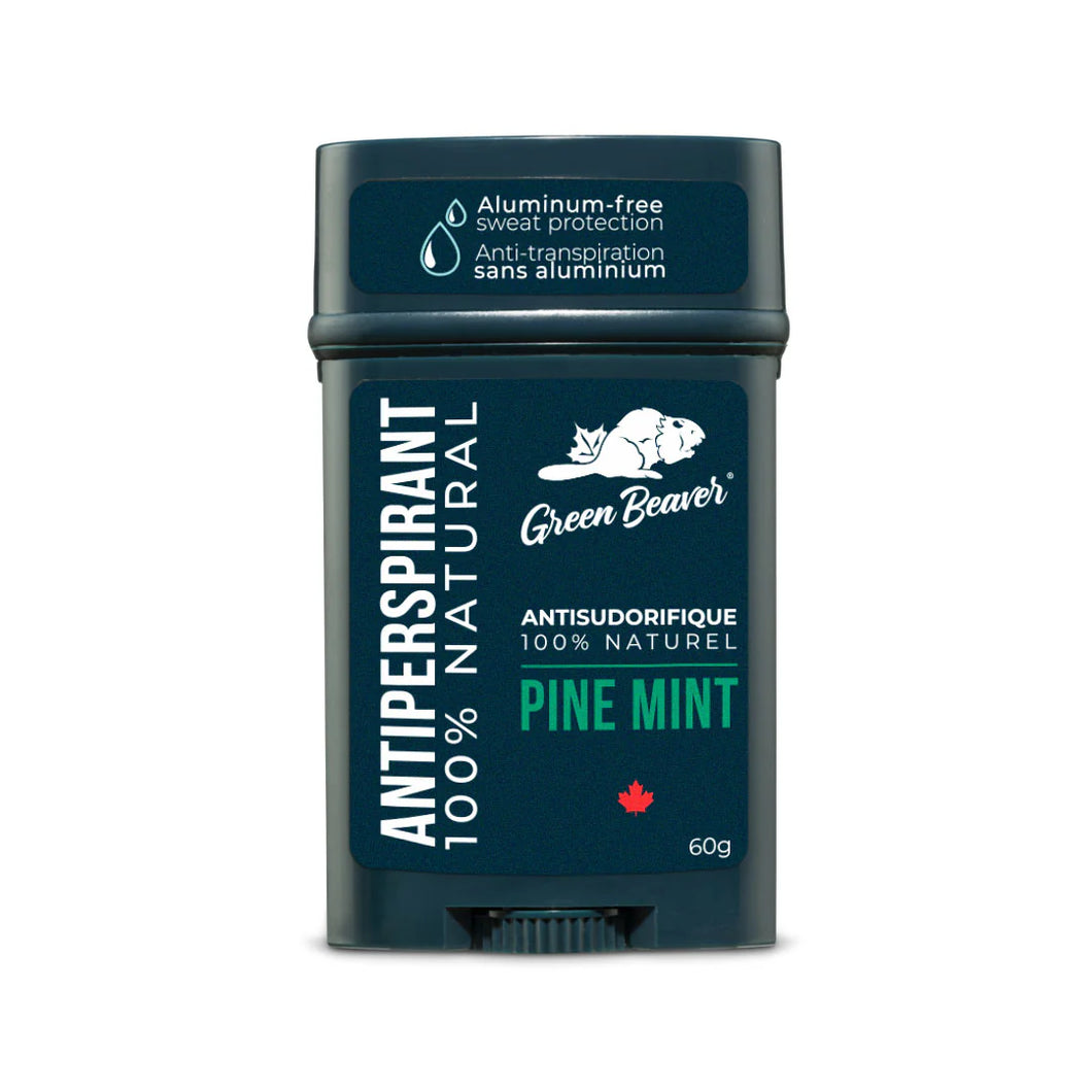 Green Beaver 100% Natural Antiperspirant, Pine Mint, 60g