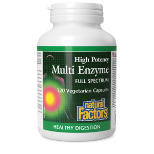 Natural Factors High Potency Multi Enzyme, 120vcaps