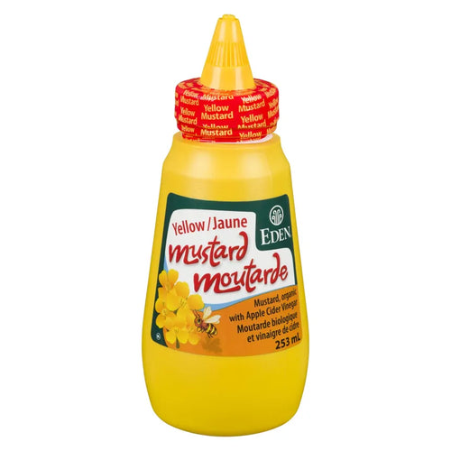 Eden Yellow Mustard, 253ml squeeze bottle