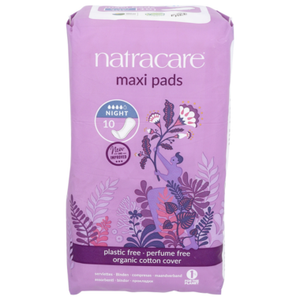 Natracare Maxi Pads - Night (10/Pack)