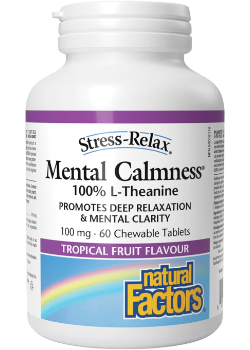 Natural Factors Mental Calmness, Tropical Fruit Flavour (60 Chewables)