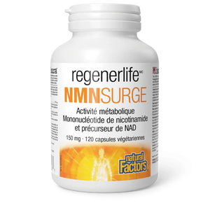 Natural Factors RegenerLife NMNSurge, 150mg, 120 vcaps