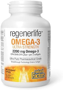 Natural Factors Regenerlife Omega-3 Ultra Strength (150 softgels)