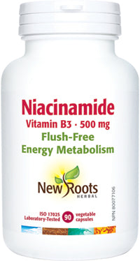 New Roots Niacinamide (Vitamin B3) 500mg 90 vcaps