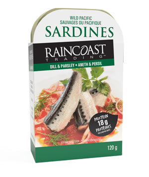 Raincoast Sardines (Wild Pacific) Dill & Parsley 120g