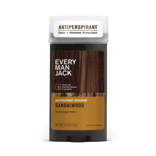 EVERY MAN JACK Sandalwood Antiperspirant+Deodorant, 73g