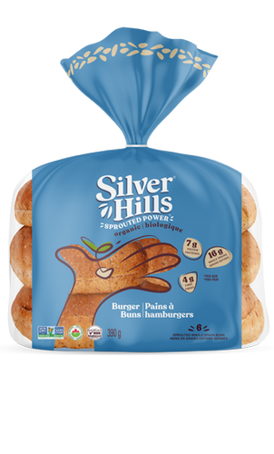 Silver Hills ORGANIC Sprouted Hamburger Buns (6 Buns)