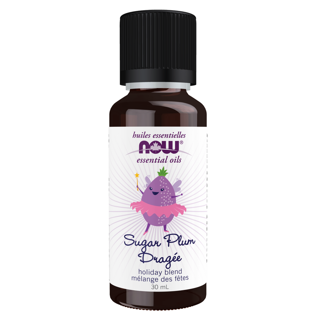 NOW Sugar Plum Essential Oil Holiday Blend, 30ml