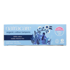 Natracare Organic Cotton Tampons, Super Plus (20 pack)