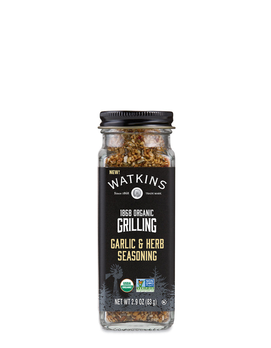 Watkins Org Grilling Garlic & Herb Seasoning, 83g