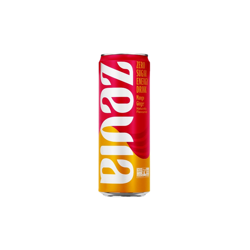 Zevia Energy Mango Ginger (355ml)