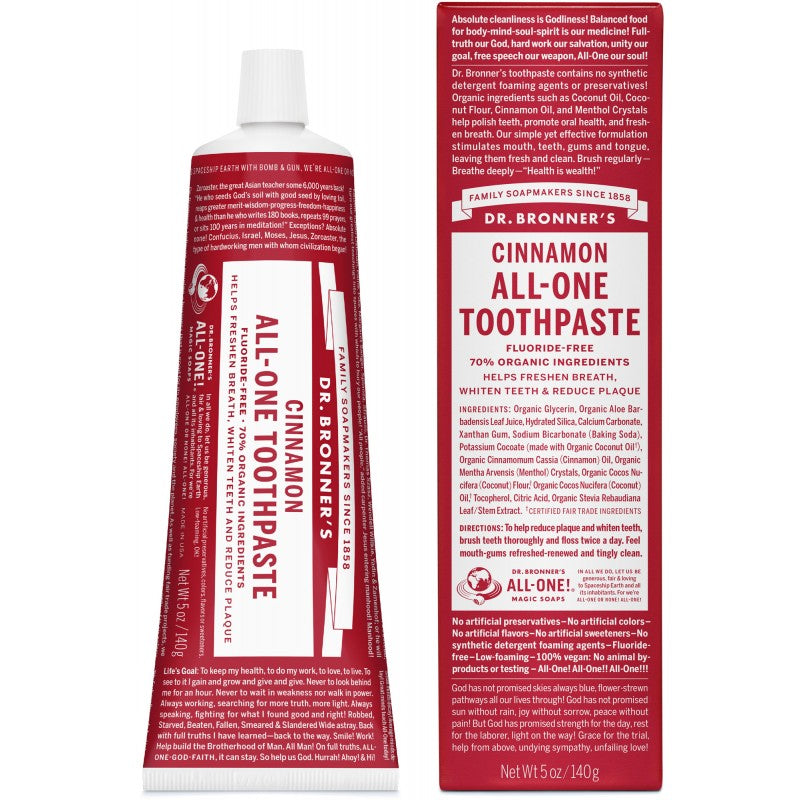 Dr. Bronner's Cinnamon Toothpaste 140g