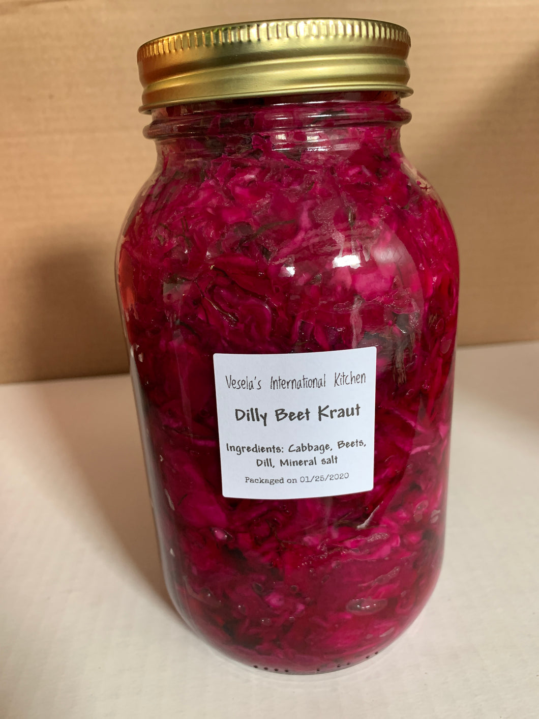 Vesela's Dilly Beet Kraut (1L)