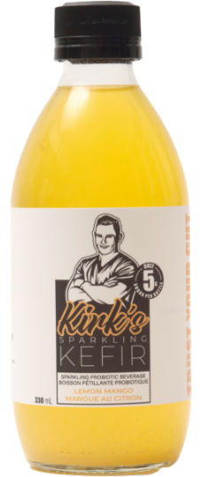 Kirk's Sparkling Kefir Lemon Mango (330ml)