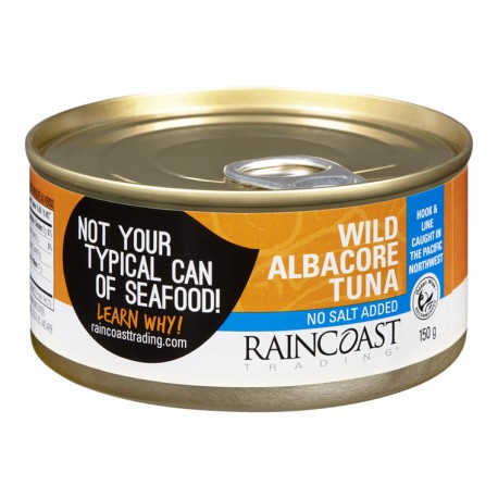 Raincoast Trading Solid White Albacore Tuna - No Salt, 150g